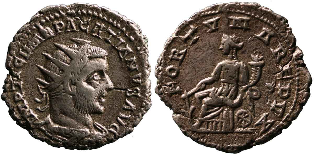coin pacatianus viminacium mint roman emperor