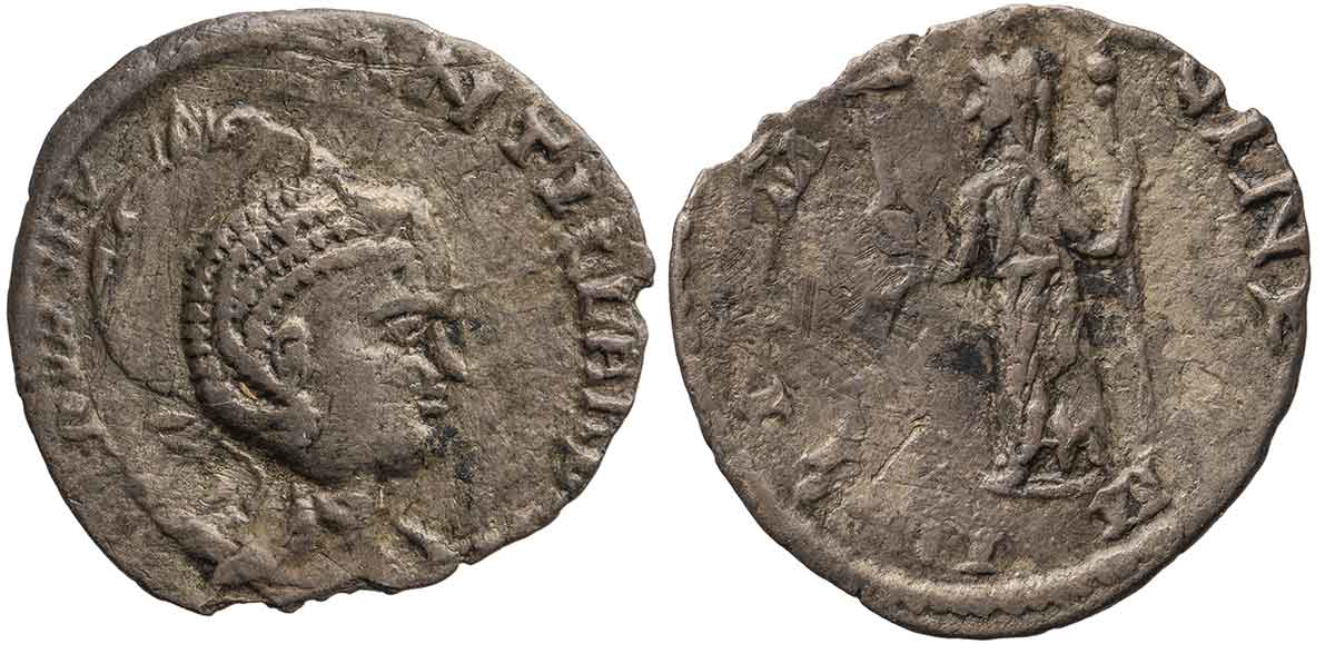 coin sulpicia dryantilla carnuntum mint
