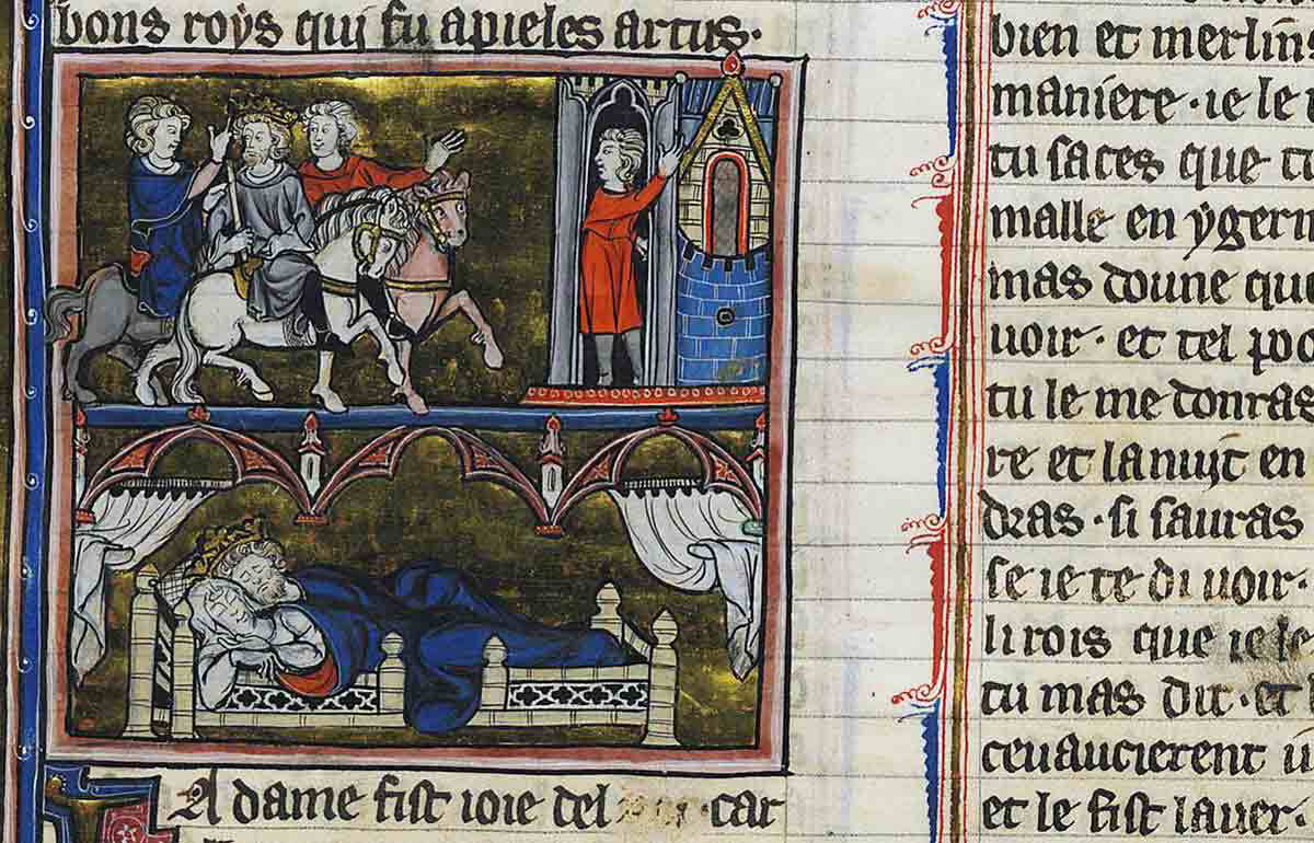 conception arthur uther igerna robert de boron manuscript