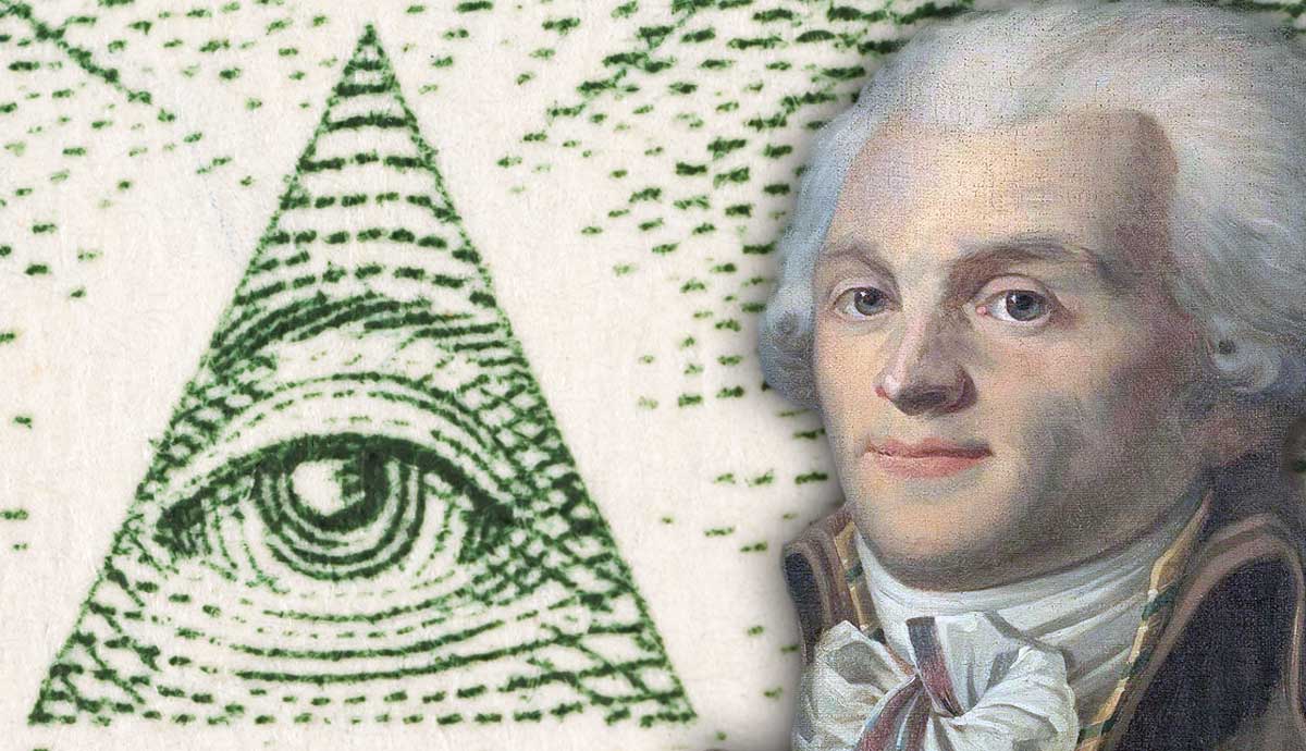 Portrait of Maximilien Robespierre, Eye of Providence symbol