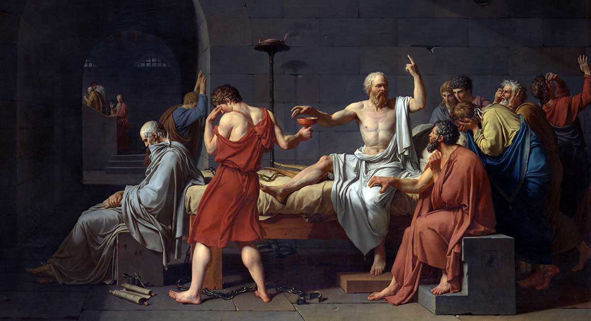 death of socrates painting