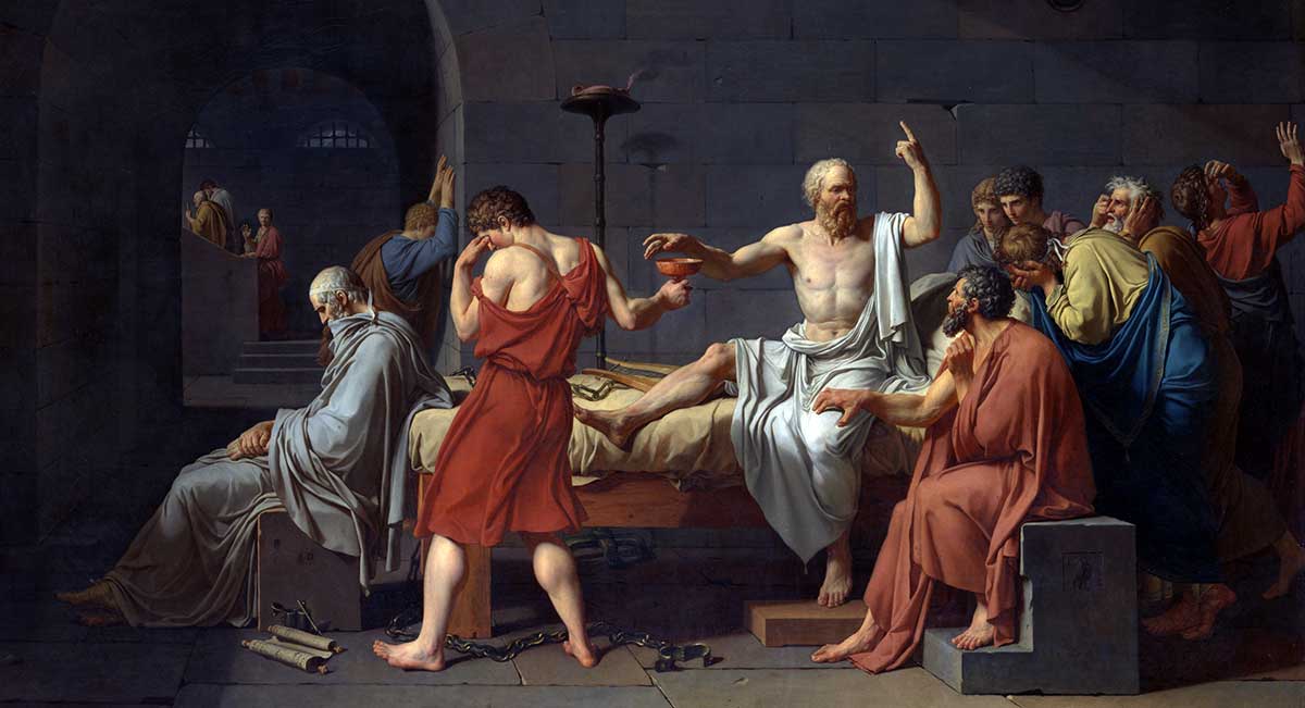 death of socrates painting