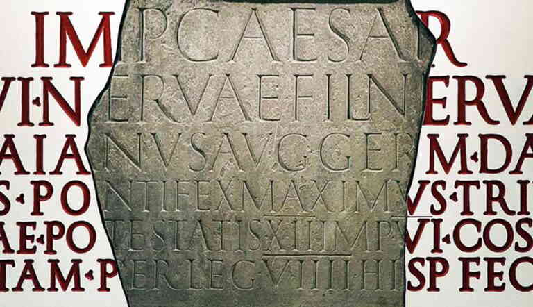 deciphered roman inscription