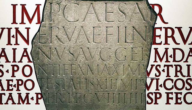 deciphered roman inscription