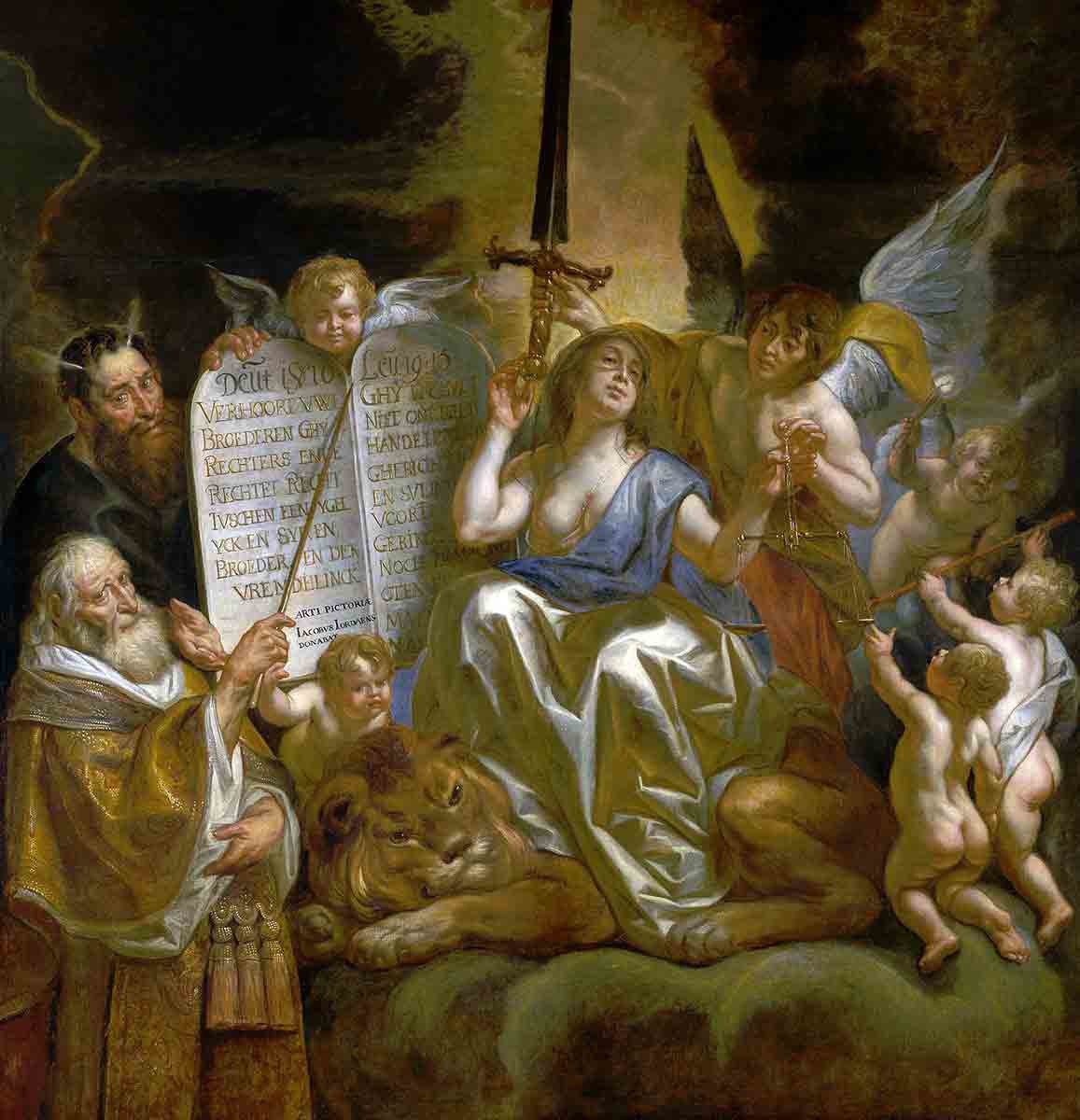 divine law basis human justice jacob jordaens