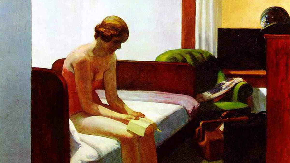 edward hopper hotel room painting