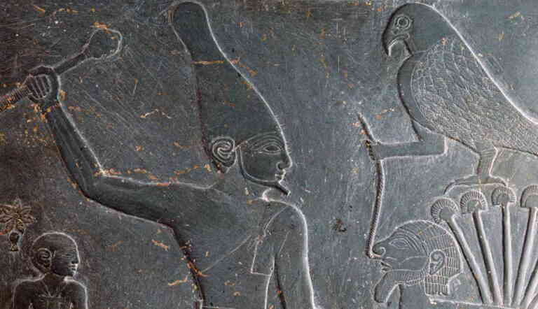 egyptian pharaoh wall sculpture