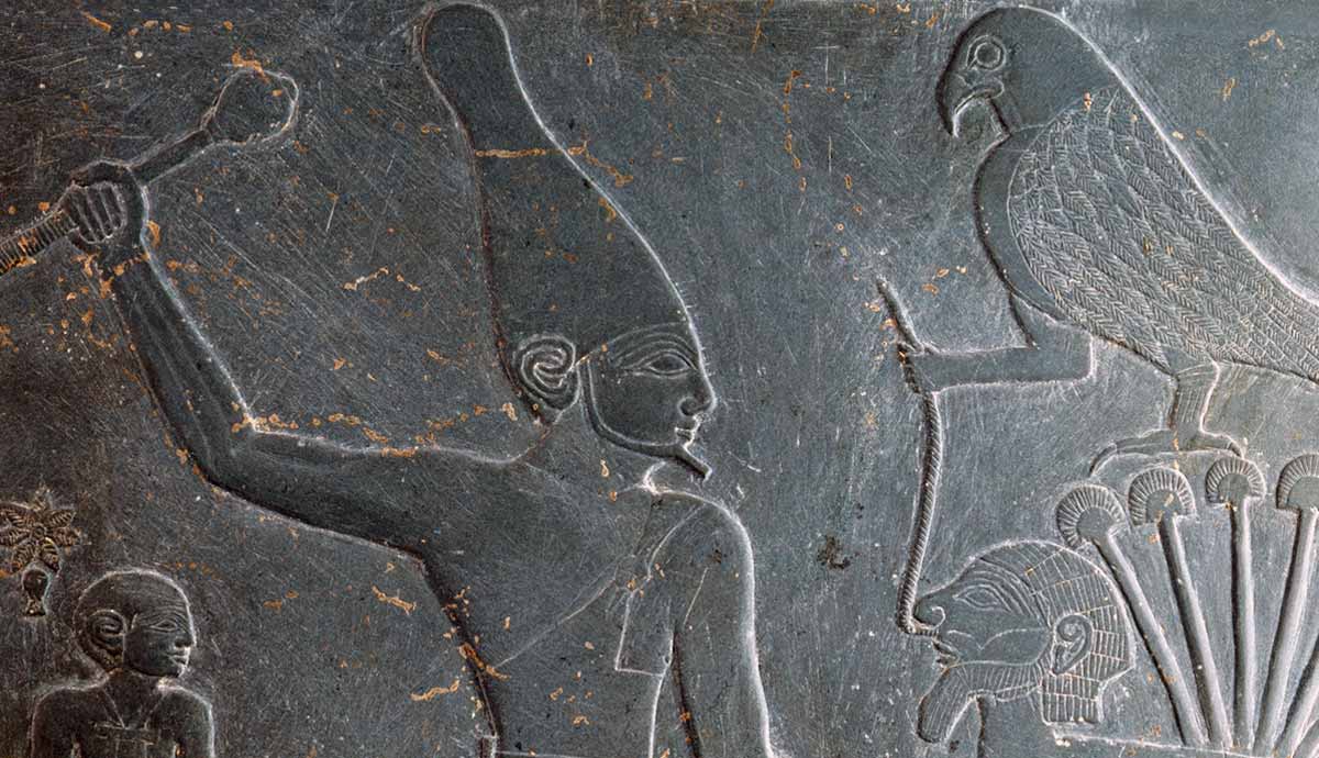 egyptian pharaoh wall sculpture