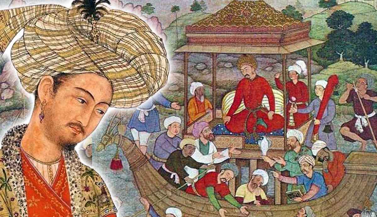 Babur Crossing the River Saun