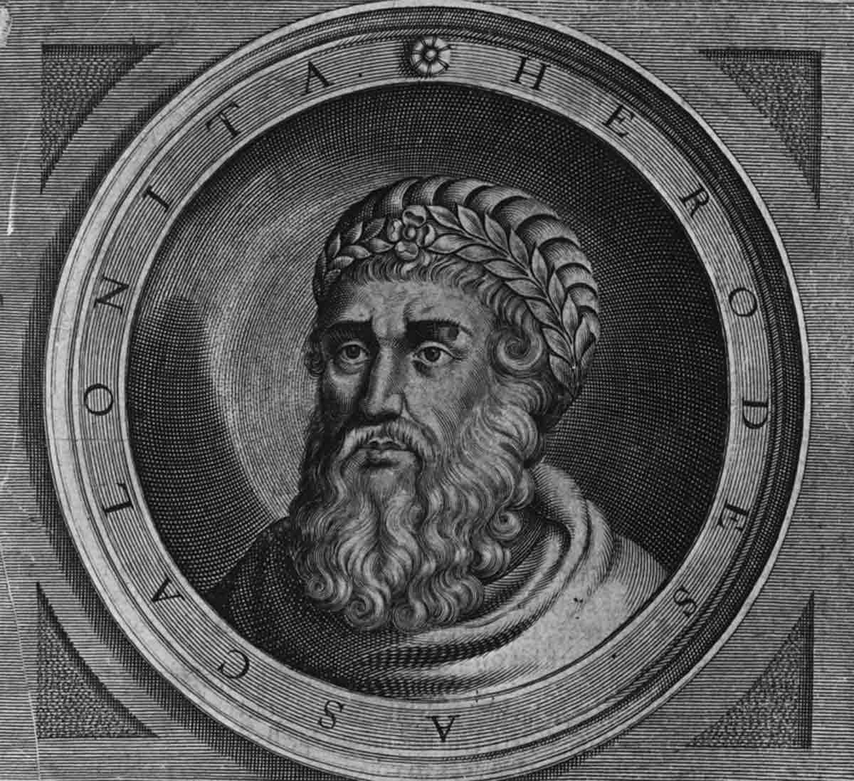 engraving bust herod the great
