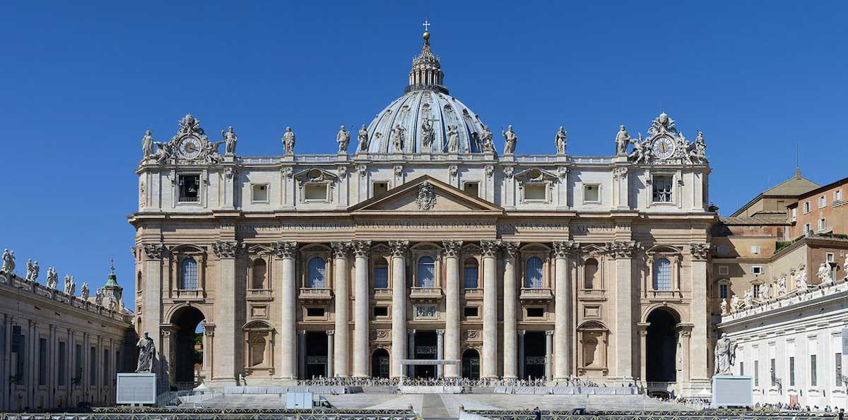 facade st peter basilica carlo maderno