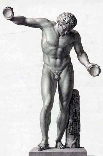 faun with cymbals