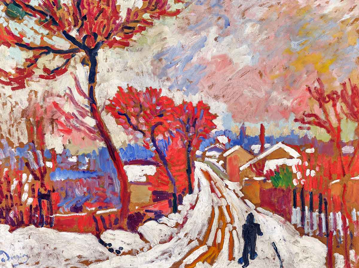 fauvist artist derain snow painting