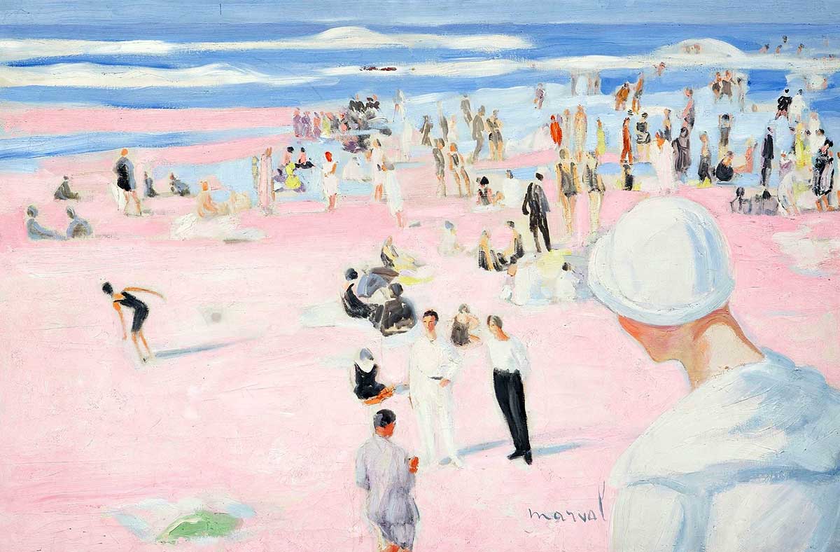 fauvist artist marval beach painting