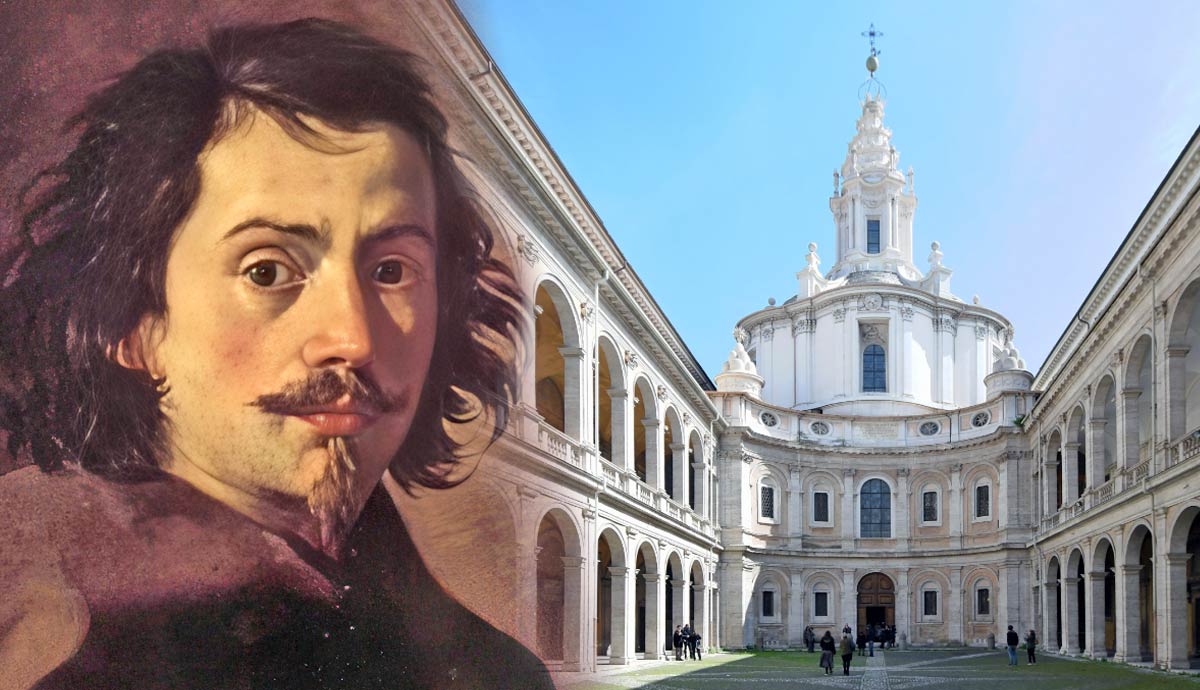 portrait of Francesco Borromini, Church of Sant'Ivo