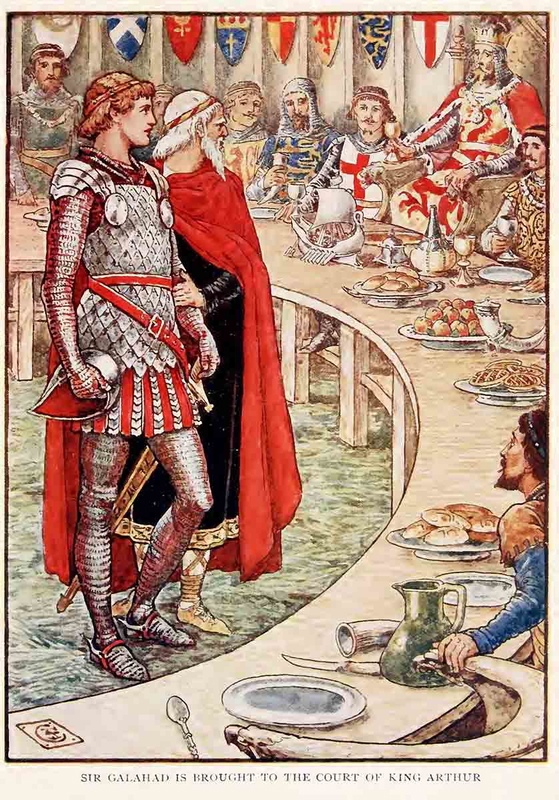galahad brought king arthur_s court