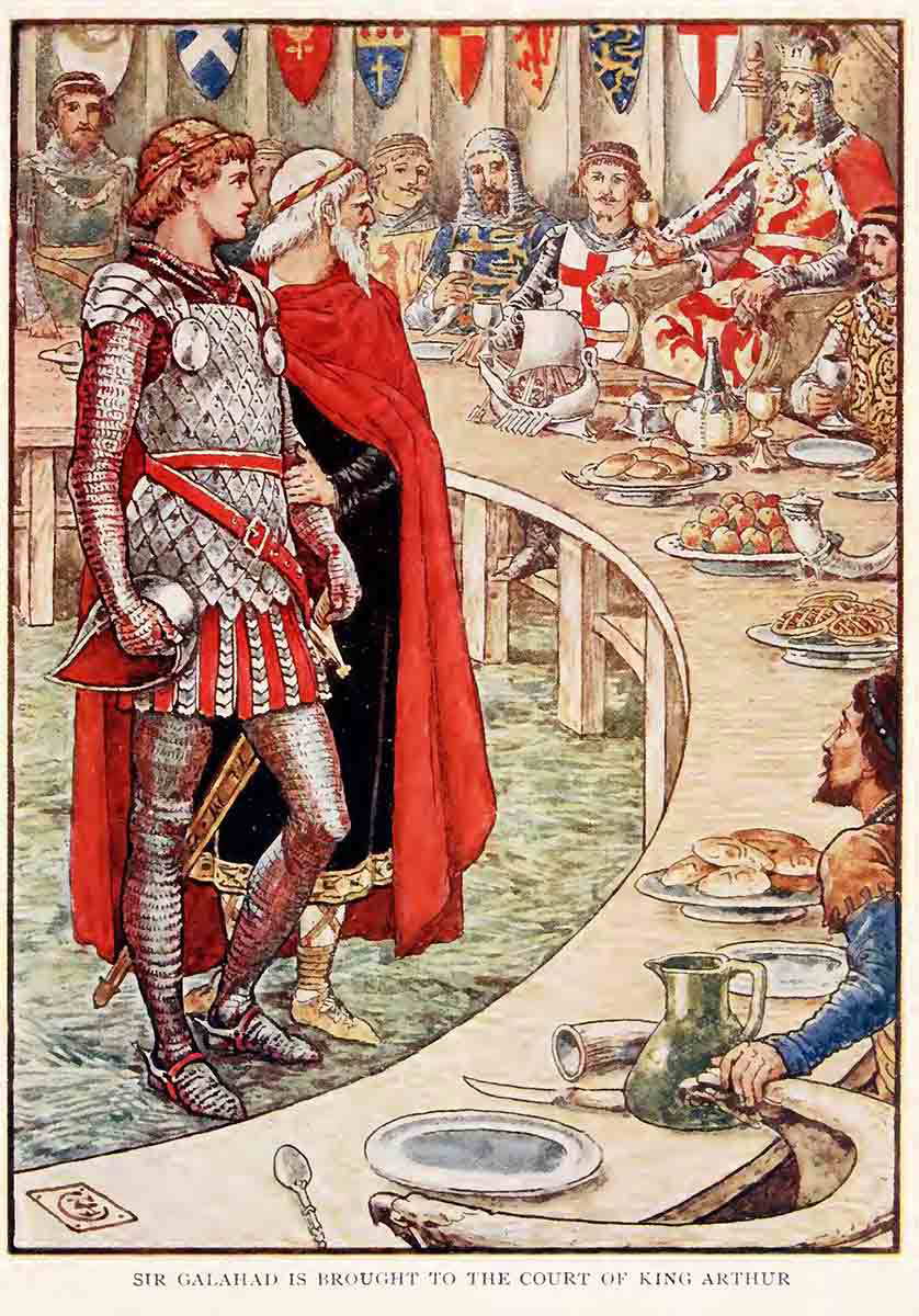 galahad brought king arthur_s court