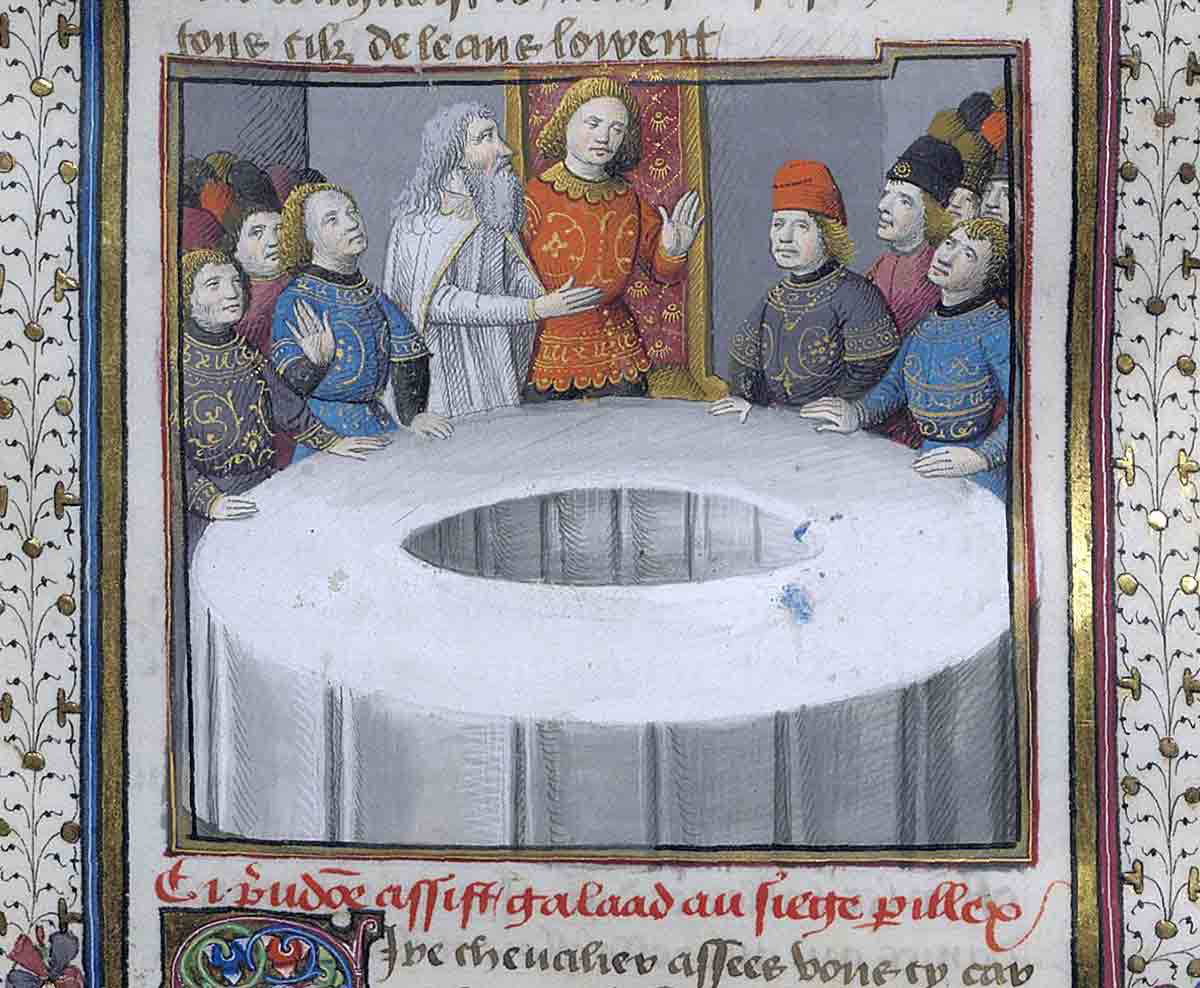 galahad siege perilous 15th century manuscript