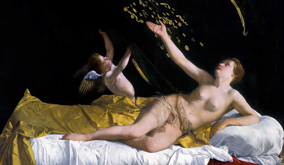 gentileschi danaë shower gold painting