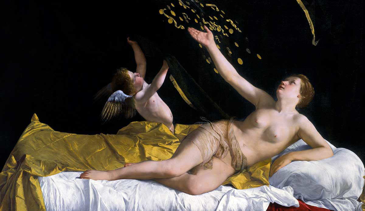 gentileschi danaë shower gold painting