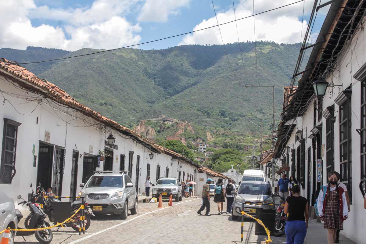 giron colonial buildings hills
