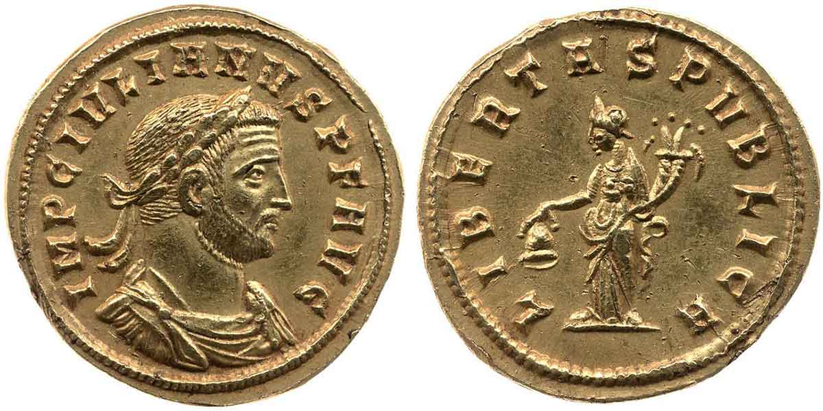 gold coin julian siscia mint roman emperor