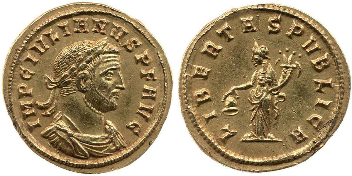 gold coin julian siscia mint roman emperor