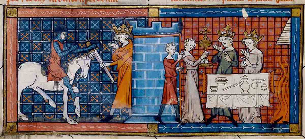 grail castle bnf fr 12577 f18v 1330