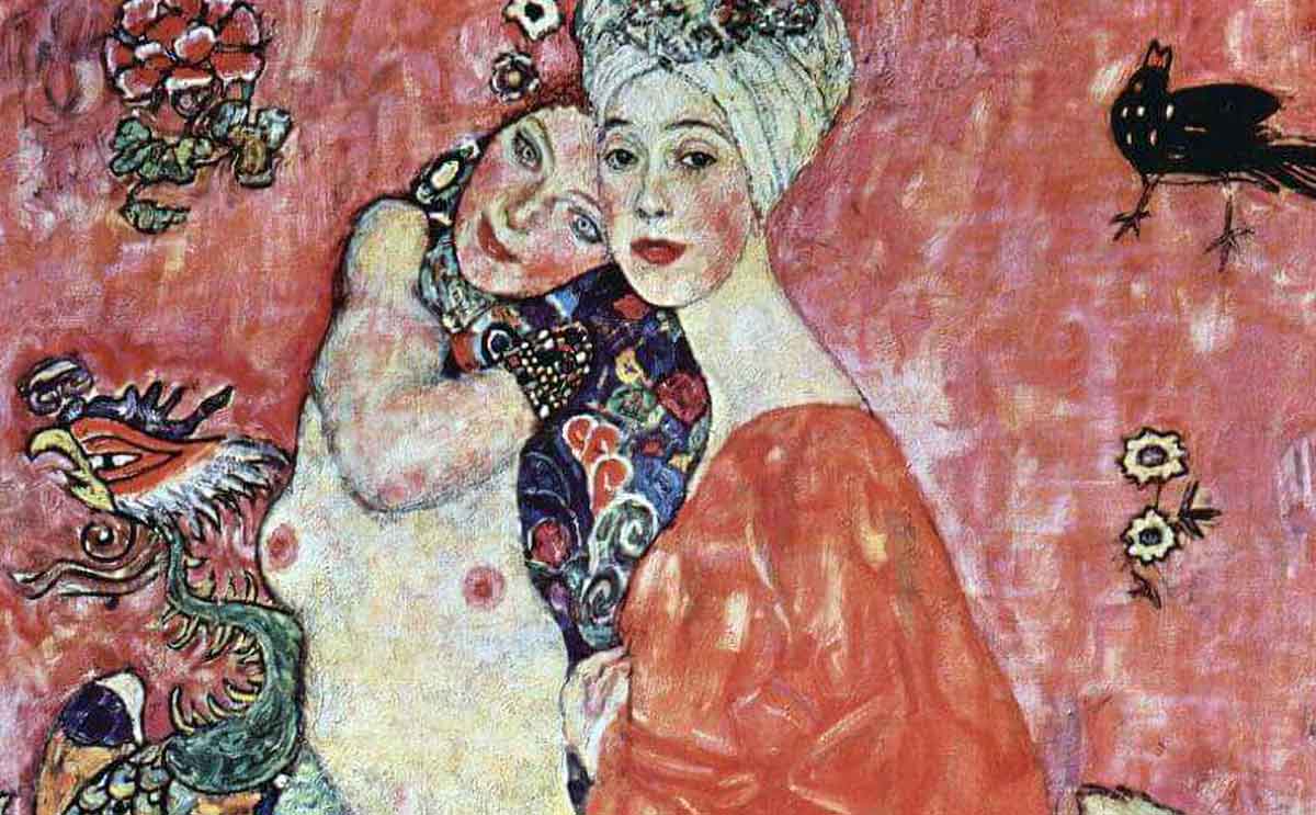 gustav klimt friends painting