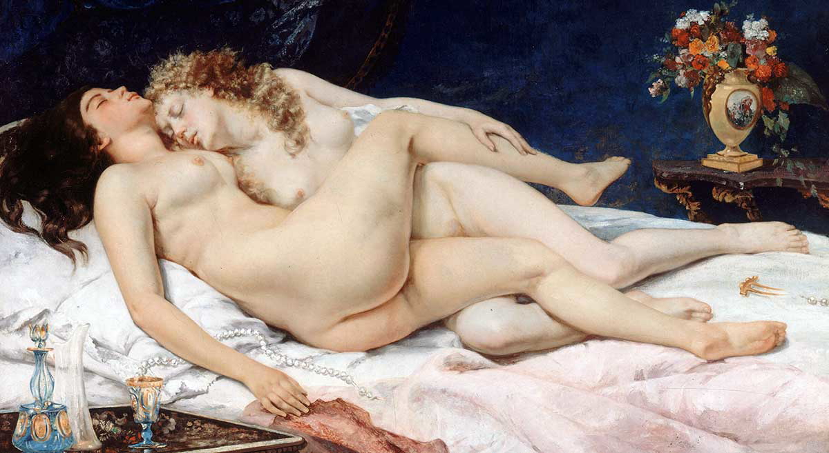 gustave courbet sleep painting