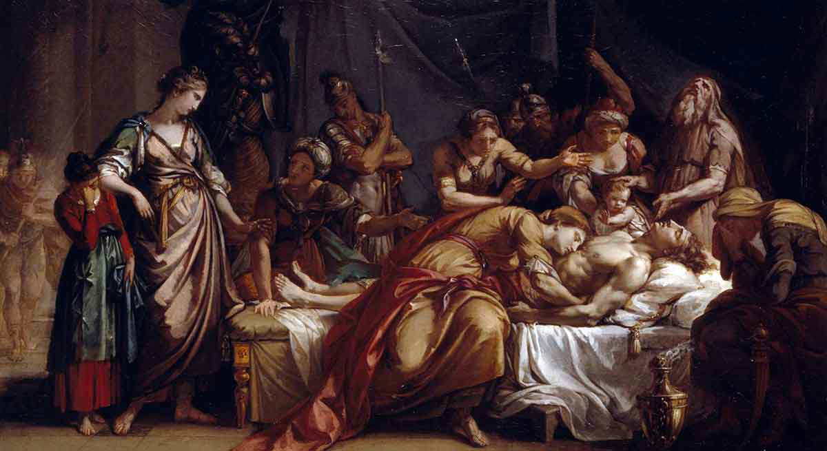 hamilton andromache death hector painting
