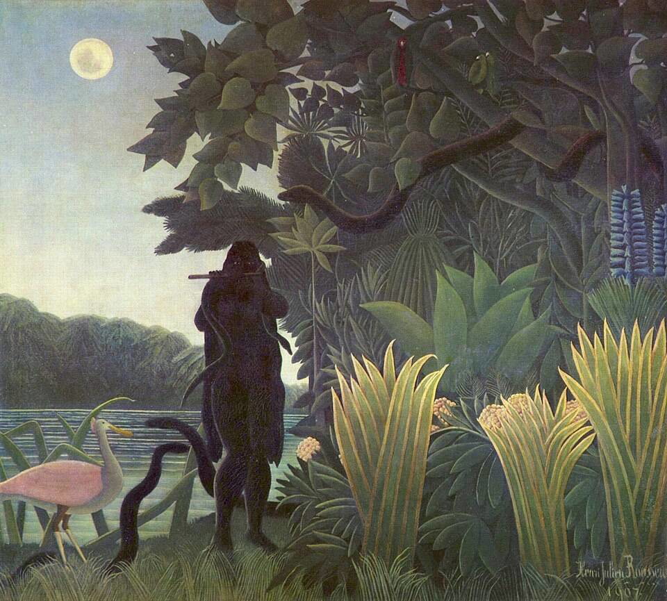 The Snake Charmer painting by Henri Rousseau