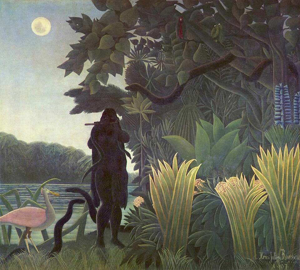 The Snake Charmer painting by Henri Rousseau