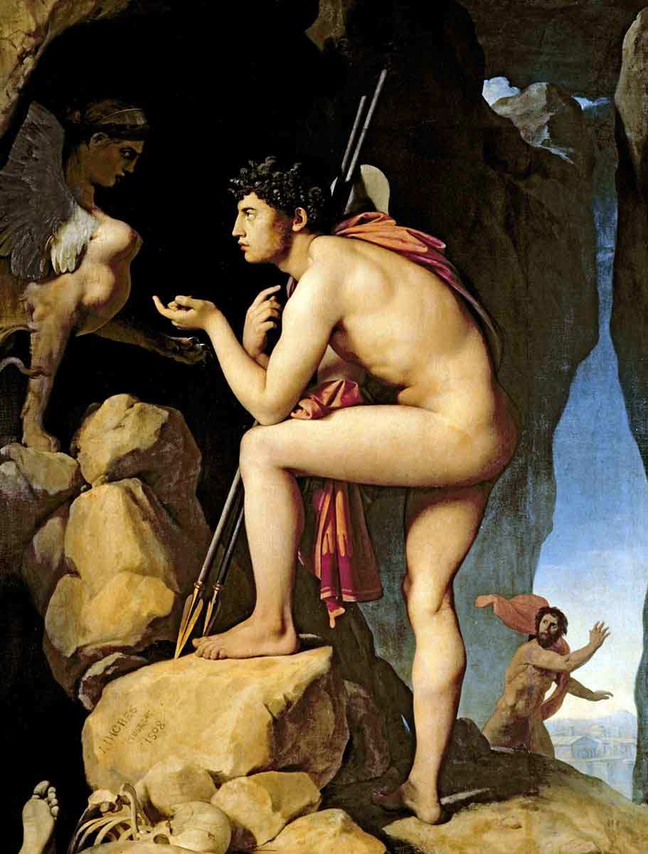 ingres oedipus sphinx painting