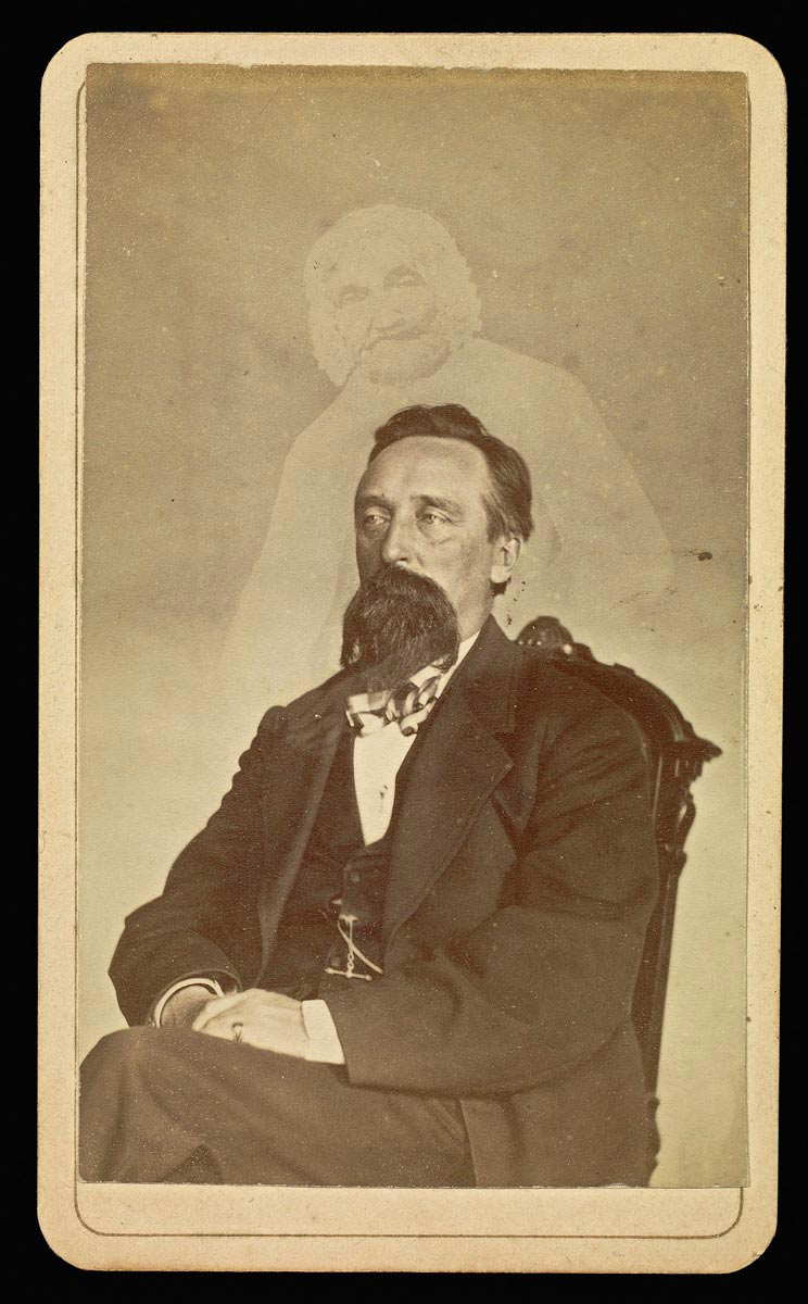 john j glover with ghost victorian spiritualism