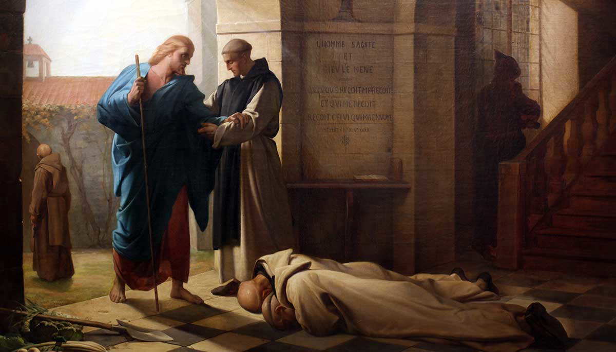 jules daubann trappist moks welcoming a stranger