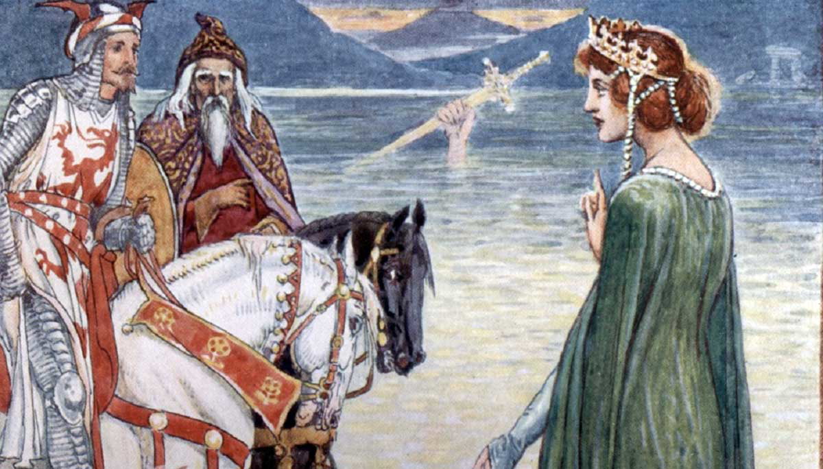 king arthur lady lake excalibur henry gilbert 1911