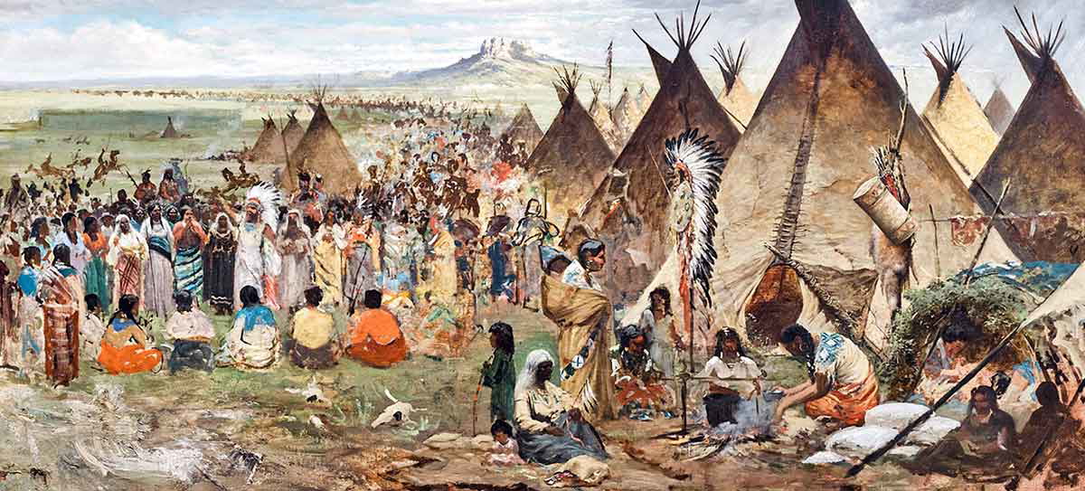 lakota painting tipi