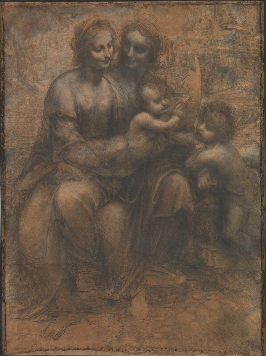 leonardo virgin drawing