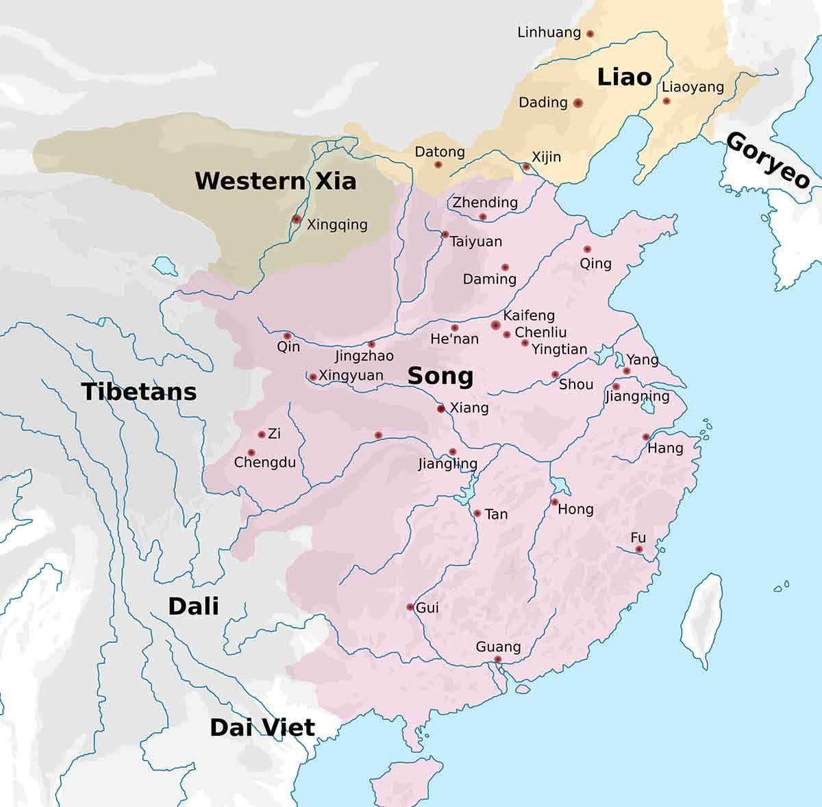 map china northern song dynasty