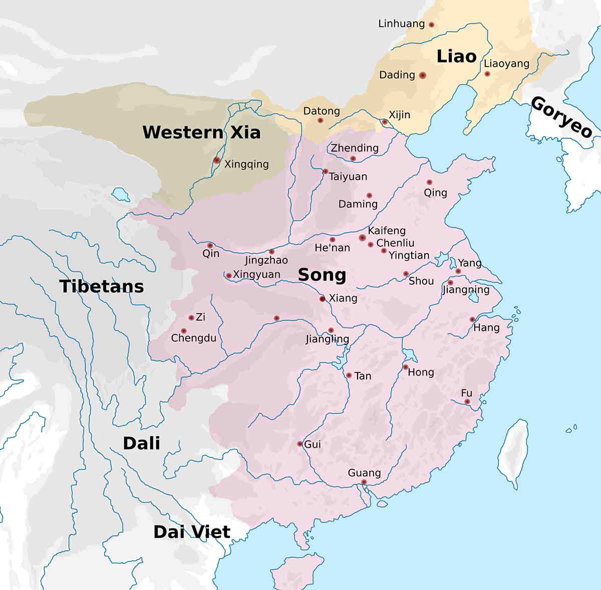 map china northern song dynasty