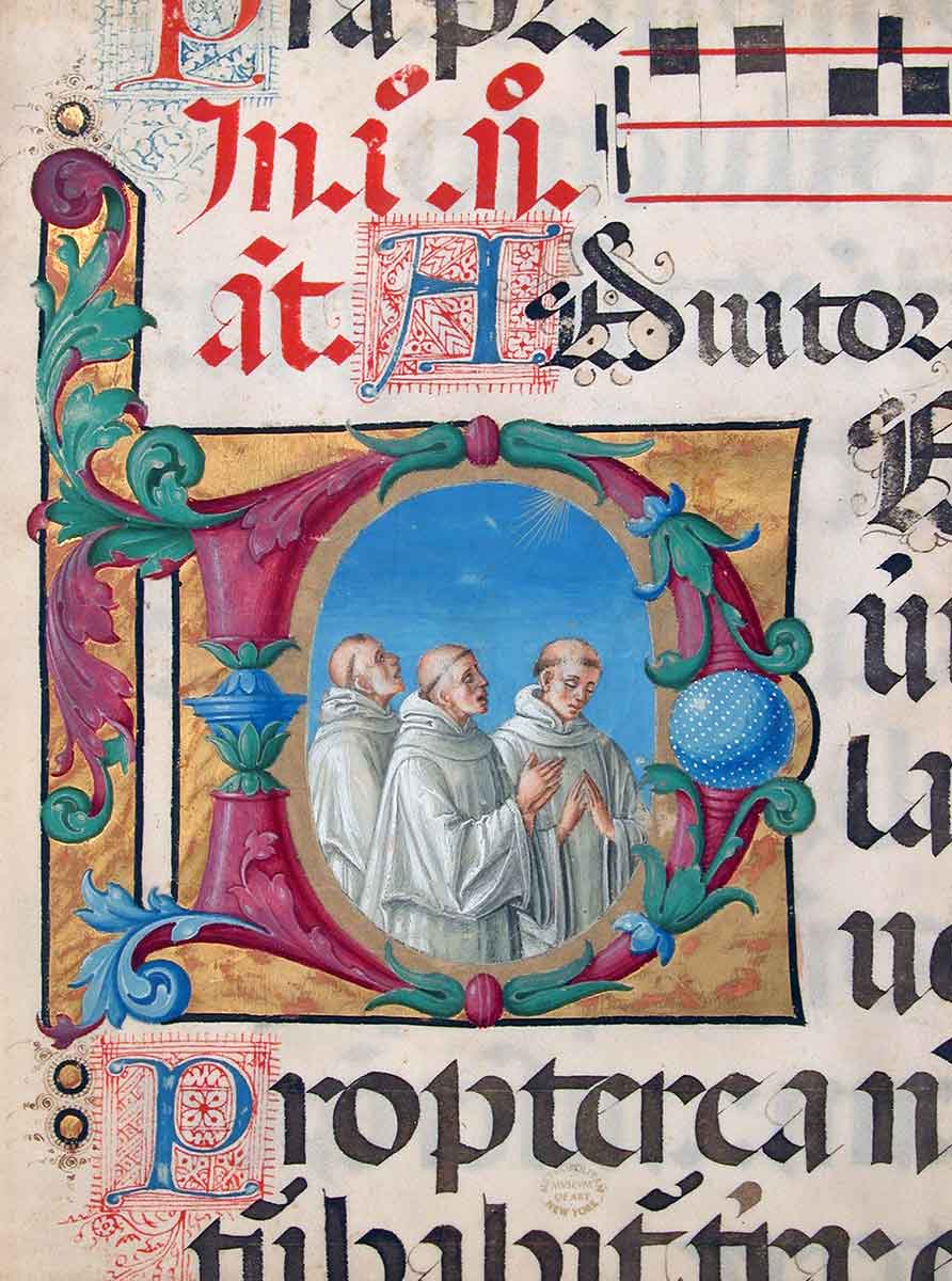 medieval monks psalter monastic orders