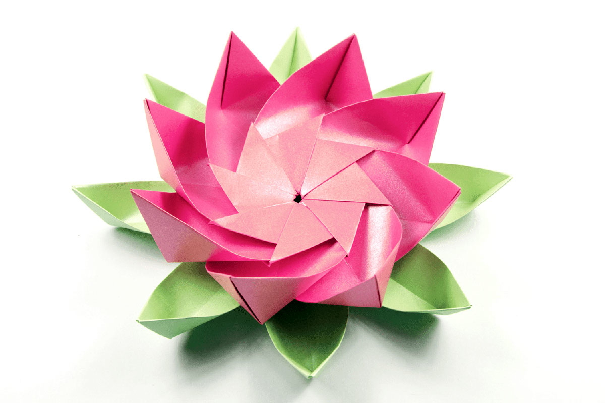modular origami techniques lotus
