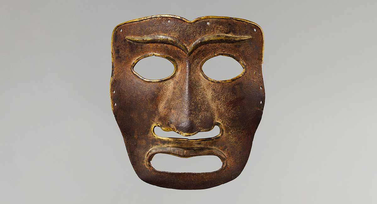 mongolian war mask 12th century
