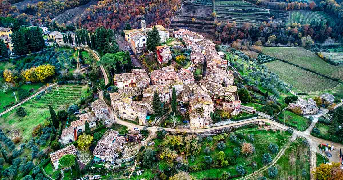 montefioralle toscana italy