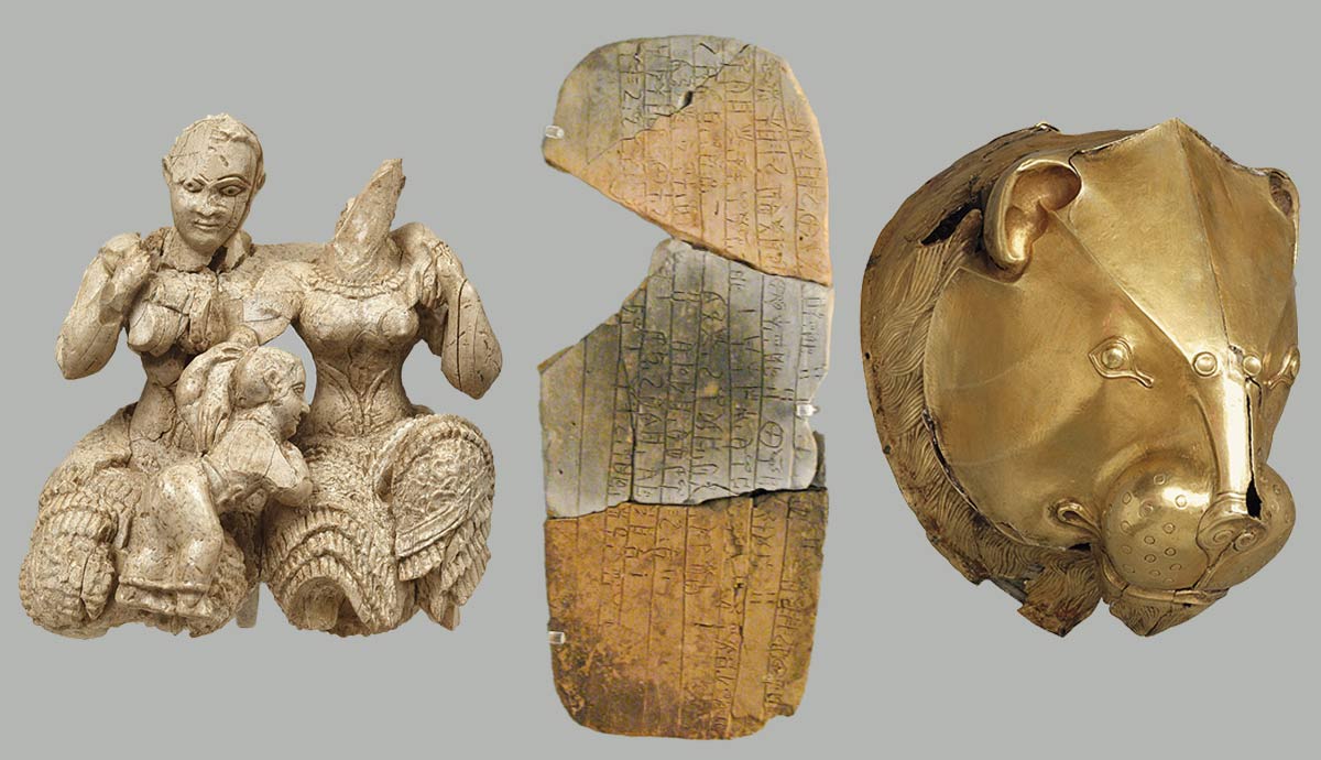 three distinct ancient artifacts