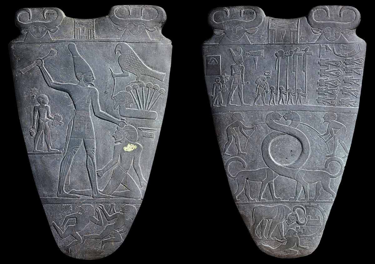 narmer palette both sides