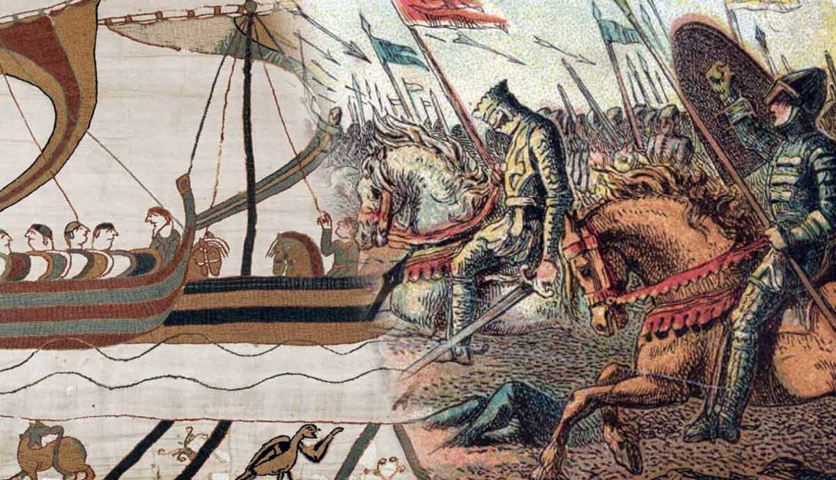 battle of hastings with norman ships