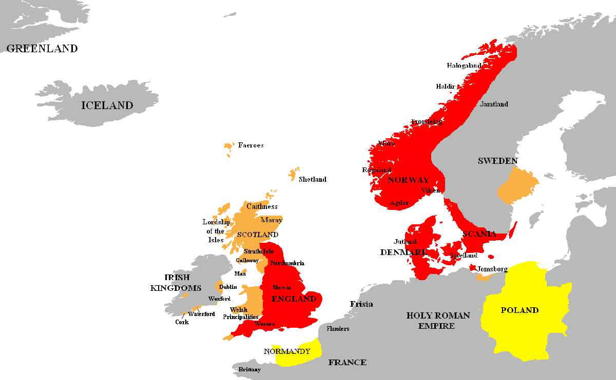 north sea empire map viking kings