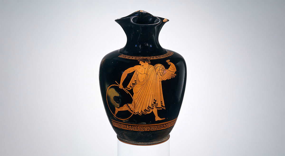oinochoe ganymede pan painter